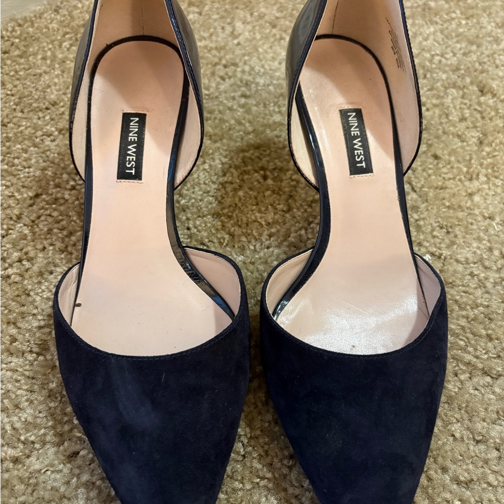 Nine West Navy Blue Heels